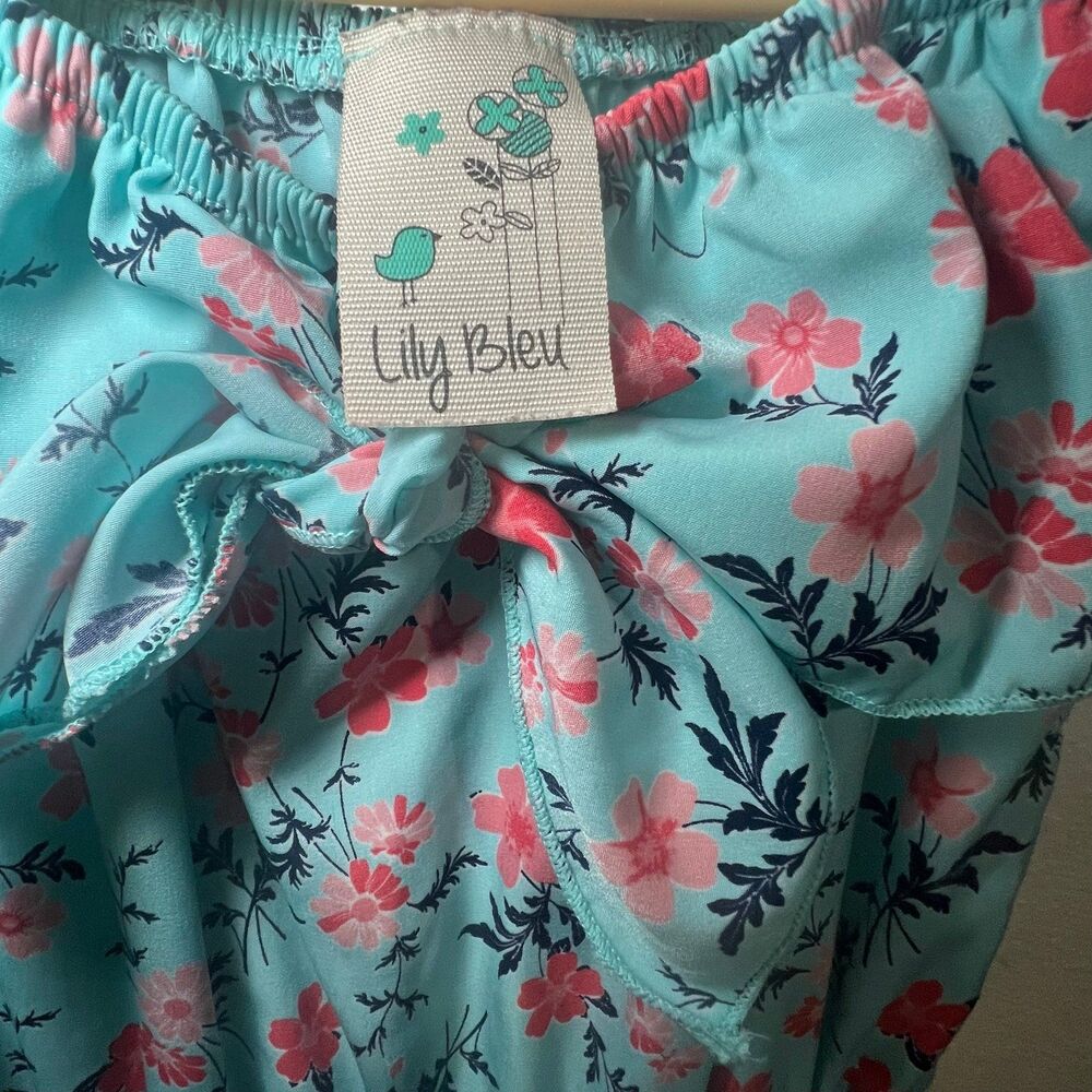 Lily Bleu girls size 7 polyester floral dress - Picture 2 of 4